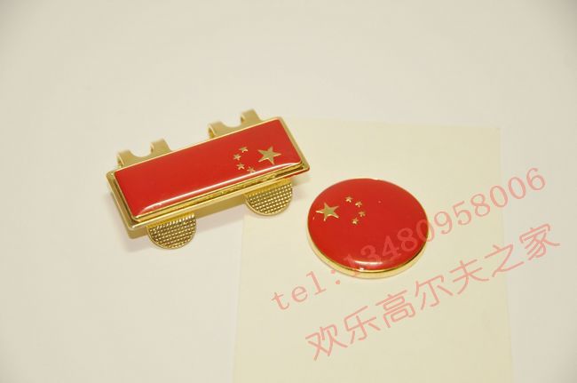 Xác thực mũ golf clip clip mũ cap Mark Mark Trung Quốc cờ đỏ mũ clip clip cap cap găng tay đánh golf