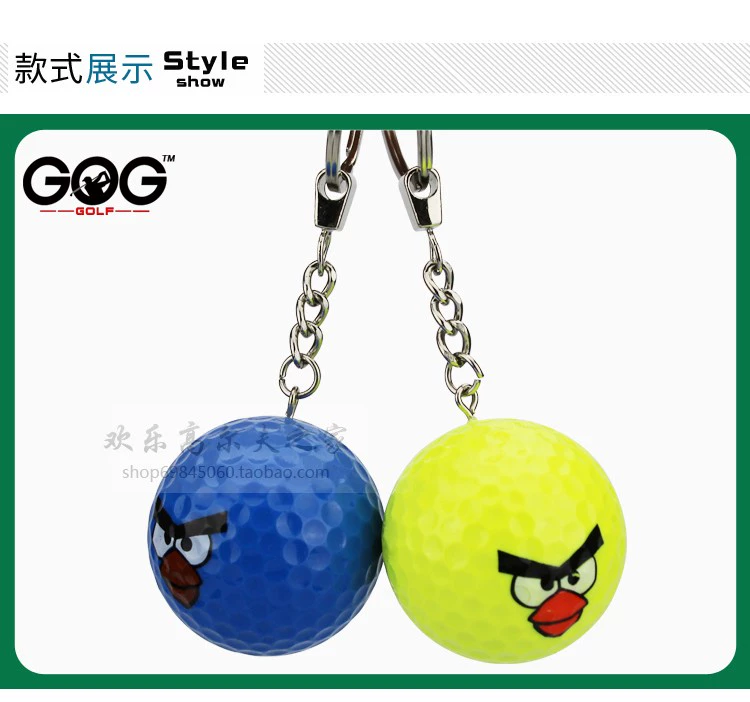 Golf Ball Keychain Golf Gift Bóng Golf Đồ trang trí Bird Keychain