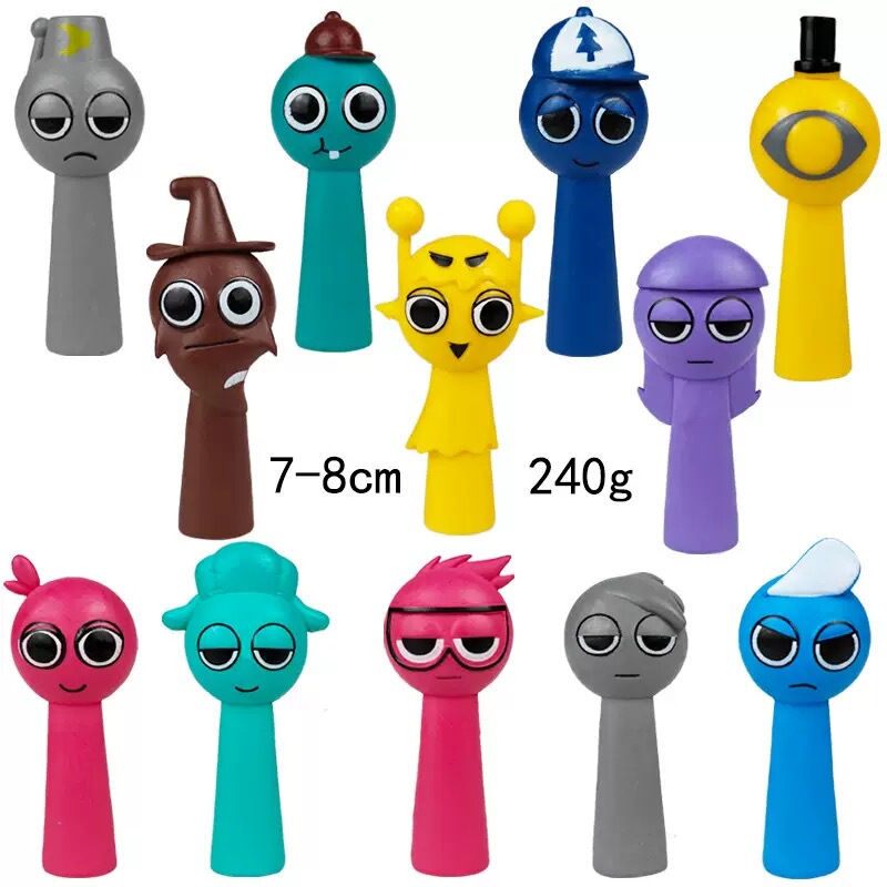 Cute Rhythm Box Sprunki Figure Game Merchandise Simon Riddleon Little Sky Toy Cake Decoration