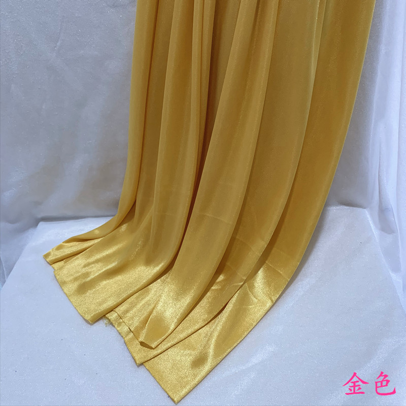 Wedding stage veil Mantle Background Arrangement Ice Silk Cloth Birthday Party Sweet stands Decorative Clots of Mantle Pearlescent Ice Silk Golden