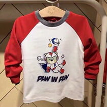 Ex-gratia Inspection Paw In Small Bear Boy Clothing Boy Autumn Long Sleeve T-shirt PCLAA1211S Pure Cotton Three Colors