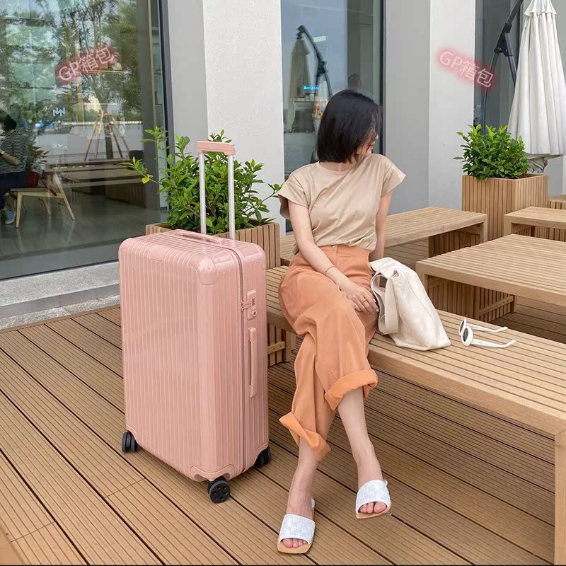Japanese GP luggage female student 20 inch boarding pull box men's wheel password lock zipper business