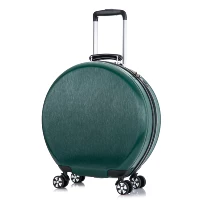 Коробка круглая, темно-зеленая.