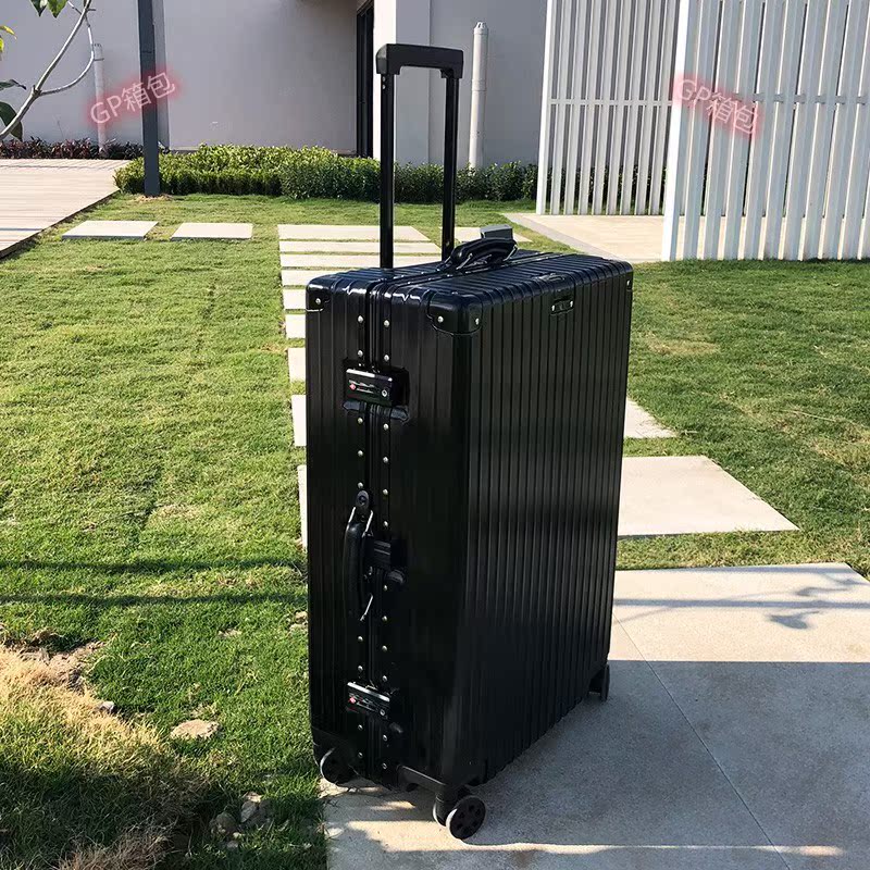 Japanese GP aluminum box female suitcase male college student password pull rod box travel suitcase retro van wheel