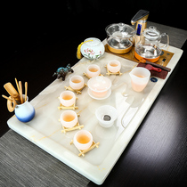 Tea set set household porcelain living room simple light luxury one tea tray automatic kung fu tea cup tea set accessories