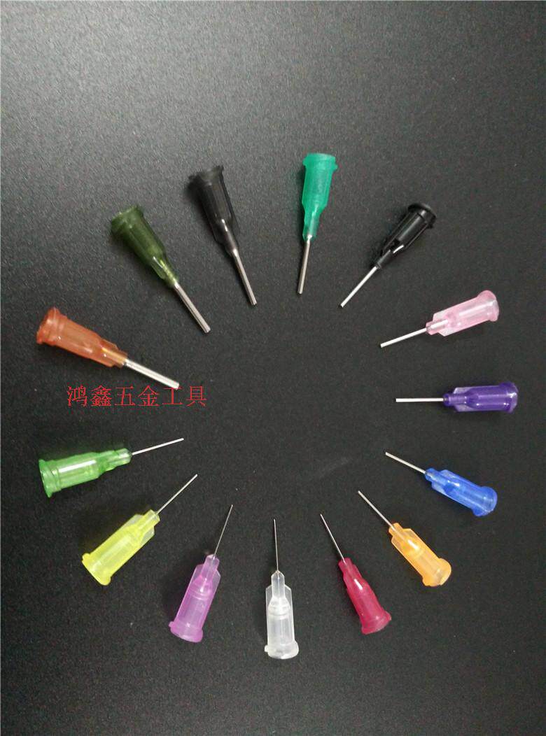 Dispensing machine needle total length 30MM plastic steel precision dispensing needle dispensing consumables plastic seat screw needle 1 2 inch