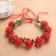 Mori cô gái vòng hoa đội mũ trùm đầu vương miện headband cô dâu hình ảnh đám cưới phụ kiện tóc trẻ em công chúa du lịch hấp dẫn nhiếp ảnh - Phụ kiện tóc