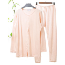 Outer cotton inner mulberry silk double-layer autumn clothing cotton sweater silk long sleeve trousers pajamas two-piece home clothing