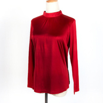 Heavy silk long sleeve T-shirt female double-sided silk slim base shirt pullover mother top size Spring