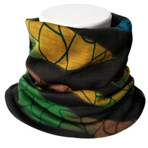 Cervical double-layer thin wool neck sleeve Korean version of Joker printing scarf dual-purpose sleeve soft and delicate