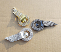 Golden gray water drill for the buckle mink fur coat Coat Decoration Crystal Duckbill Buckle Jacket Decoration Crystal Buckle