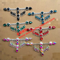 Hole Green Blue Black Red AB Color Glass Drill Flowered sudrill accessories DIY head decoration Out of dress collar Decorative Drill
