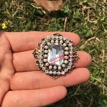 4cm rectangular rhinestone pearl flower stickers DIY shoes head tie zuan hair hair band rhinestone jacket piece of cloth