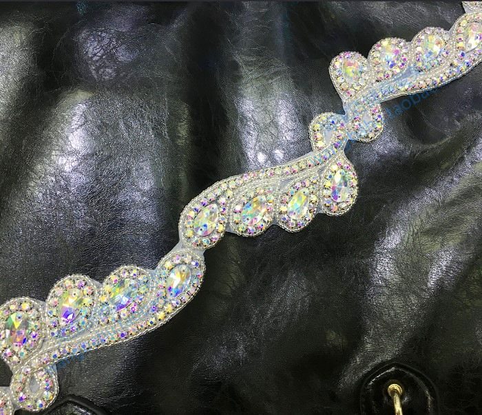 Wings Diamond Pearl Pearl Pearl Decoration strip Handmade DIY Hairdress Handmade dress shoulder decoration drill shoes stick