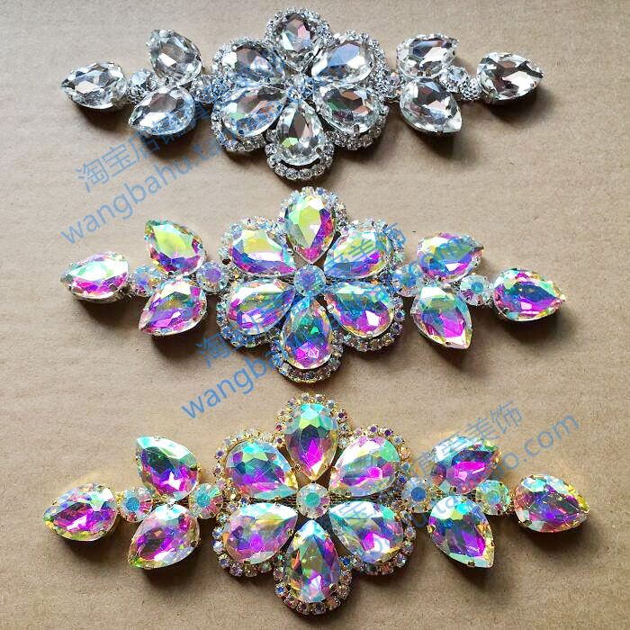 Flower Rhinestone Glass Diamond Jewelry DIY Snow Boot Sticker Diamond Bag Clothes Belly Dance Coat Waist Rhinestone