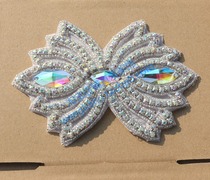 Bow tie AB color nail beads water drill dress hole patch skirt waist clothing shoulder Women bag decoration drill