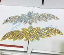 Wing Wing wing shape AB colored water diamond flower DIY snow boots sticking diamond dress waist decoration