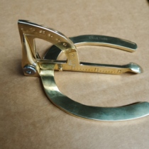 SIRIUSTIMES horseshoe protractor angle ruler hoof measuring ruler brass material