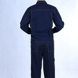 Комплект для работы с молнией, демисезонные хлопковые джинсовые штаны, рабочая одежда, свободный крой, защита от ожогов