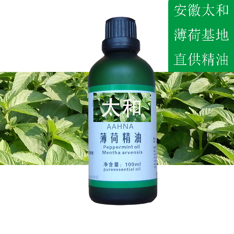 Mint Essential Oil Natural Fragrance Raw Material Single Essential Oil Direct Supply from Anhui Taihe Mint Base Mint Crude Oil Essential Oil