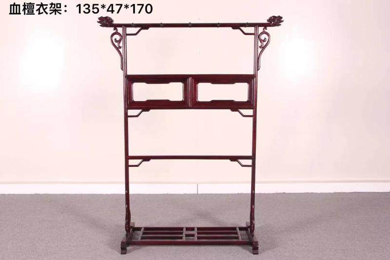 African lobular rosewood mahogany living room coat rack bedroom solid wood Zambian blood sandalwood cloakroom hanging clothes rack