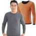 Áo nhung vàng ấm áo lót cotton làm dày cộng với áo len nhung nam Áo len tự sưởi ấm áo giữ nhiệt nam không tay Áo ấm