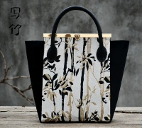 Сумка для письма из бамбука со смайликом