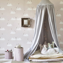 UK Hibou home childrens room wallpaper Swan star wallpaper childlike cute type