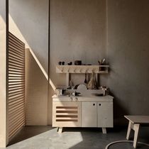 Dutch handmade brand woodchuck house kitchen Nordic style 100% green birch wood