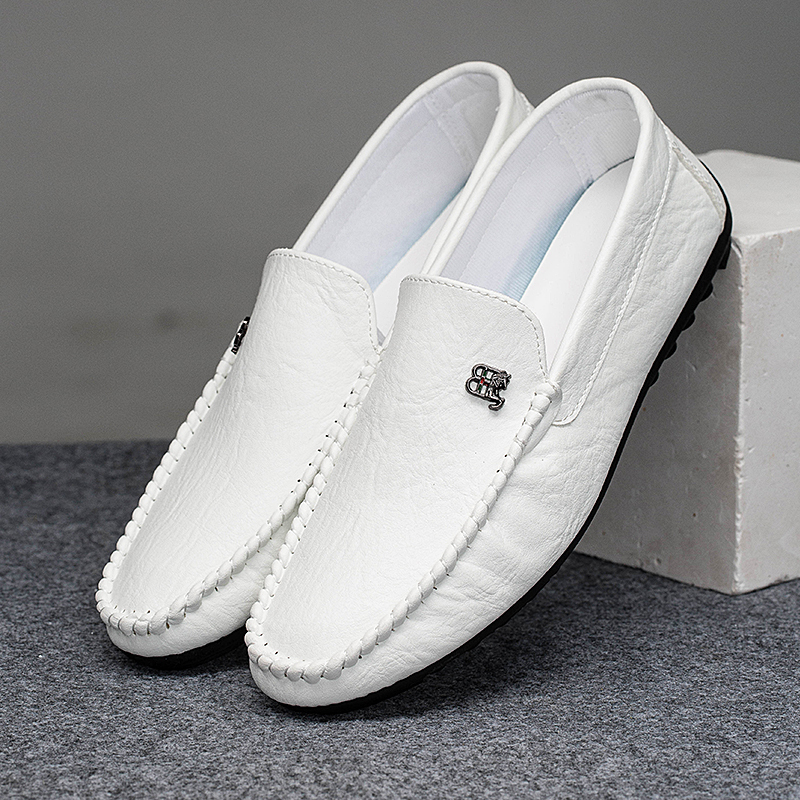 2026 New Spring and Summer Men's Shoes, Business White Korean Style Casual Versatile Leather Shoes, Driving Loafers, Trendy Men's Shoes 2026 New Spring and Summer Men's Shoes, Business White Korean Style Casual Versatile Leather Shoes, Driving Loafers, Trendy Men's Shoes