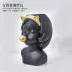 Bình hoa trang trí nhà phòng khách Ánh sáng sang trọng hiện đại Bắc Âu Trang trí bàn ăn châu Âu Hoa Vase Art Portrait - Vase / Bồn hoa & Kệ Vase / Bồn hoa & Kệ