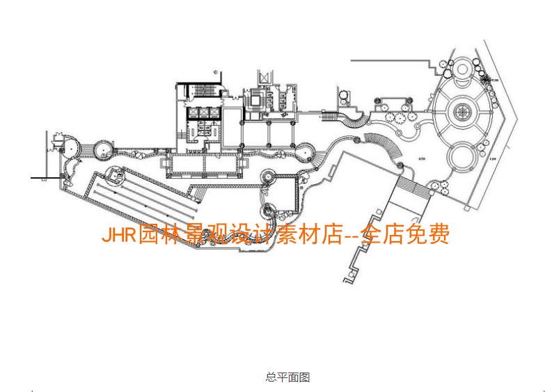 T618居住小区景观设计方案施工图CAD全套平面剖面图节点大...-2