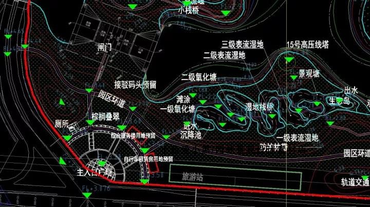 T2005岭南文化度假岛滨水湿地公园园林景观设计方案施工图...-4