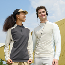 Pathfinder autumn and winter new semi-full zipper training clothes for men and women tennis wear jackets outdoor sports loose customization