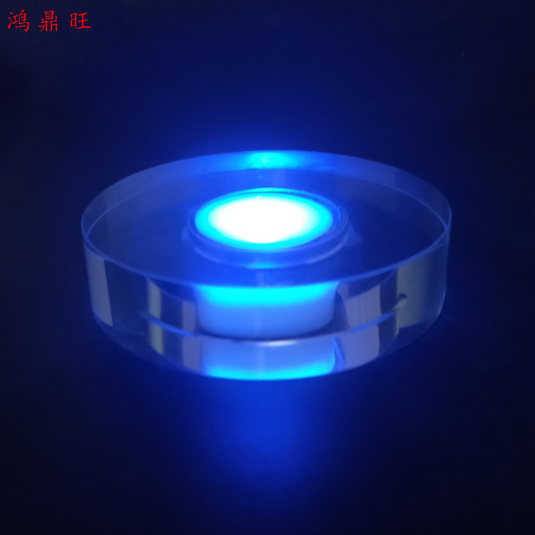 Creative led crystal base decoration Douyu cup bar charging luminous RIO Ruiao cocktail colorful lamp holder