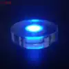 Creative crystal glass lamp base booth Exhibition special round colorful charging LED luminous base lettering