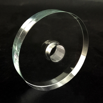 Crystal base customization difficult crystal processing perforated slotting special-shaped crystal custom engraved engraving color printing