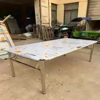 Stainless steel workbench folding table floor table kitchen table workshop packaging table factory operating table packing table