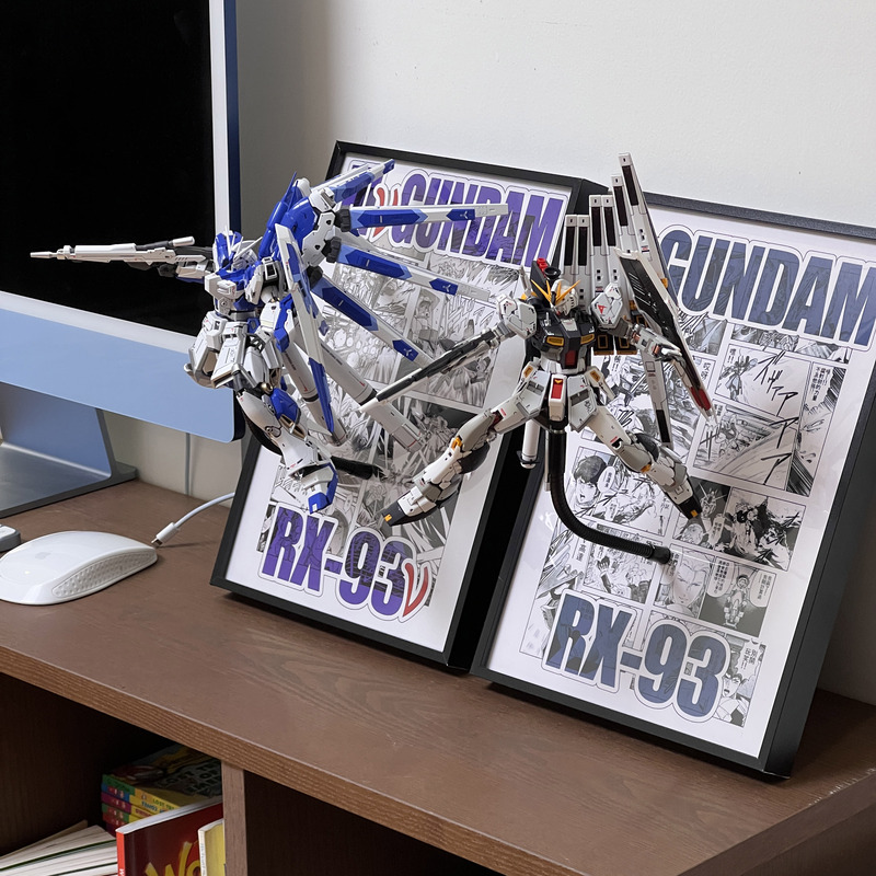 Bbx Model Hg Rg Gundam Wall Stand Comic Background Frame (Model Not Included) Mg Not Applicable