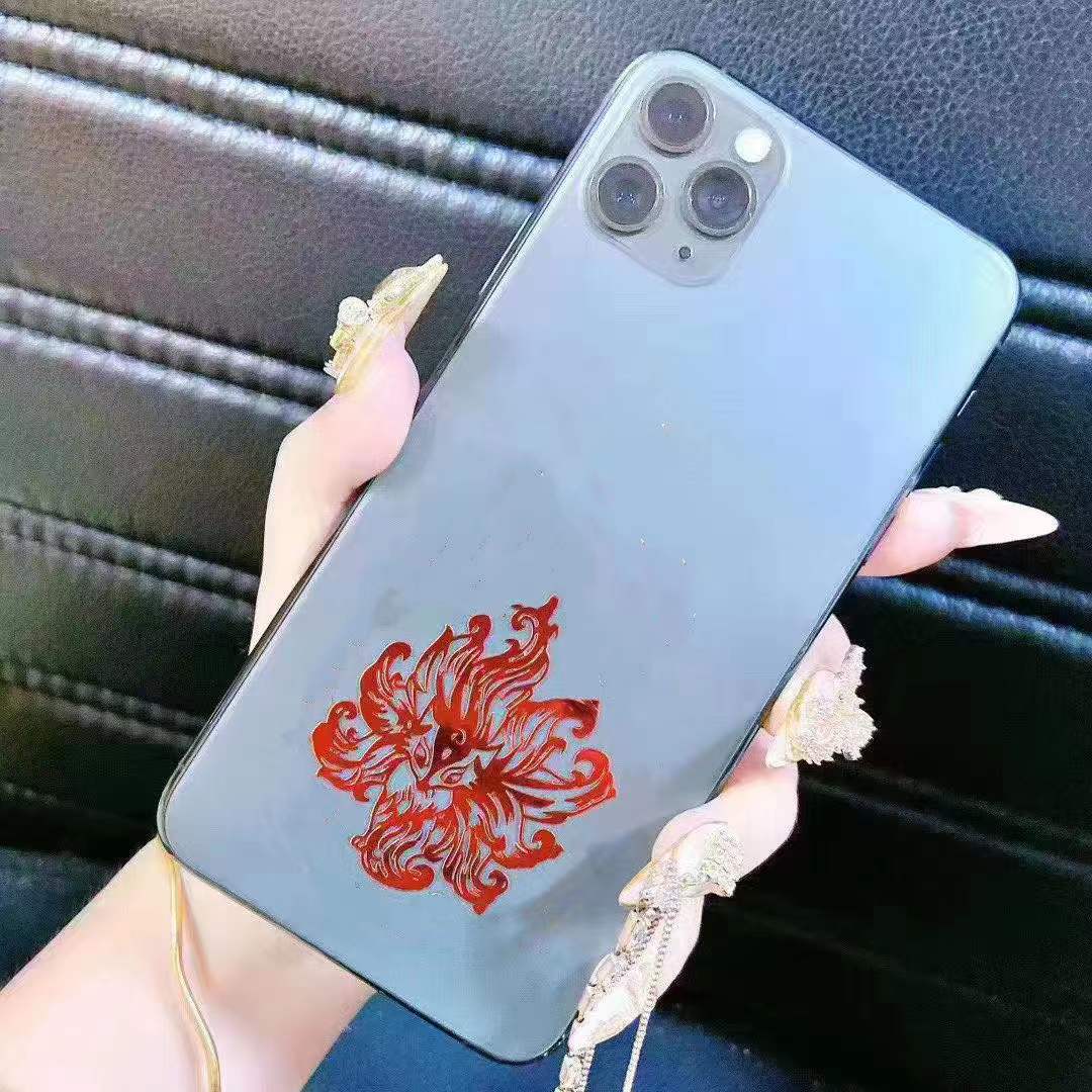 Thai Heyuan Thai Buddha brand Nanatong cover face Lahu four-sided peacock lotus butterfly Khun Pai mobile phone stickers stickers