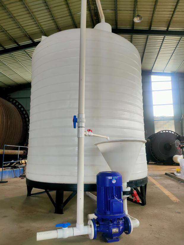 减水剂10T塑料储罐 耐酸碱复配锥底水箱 防腐蚀储罐  10吨化工桶