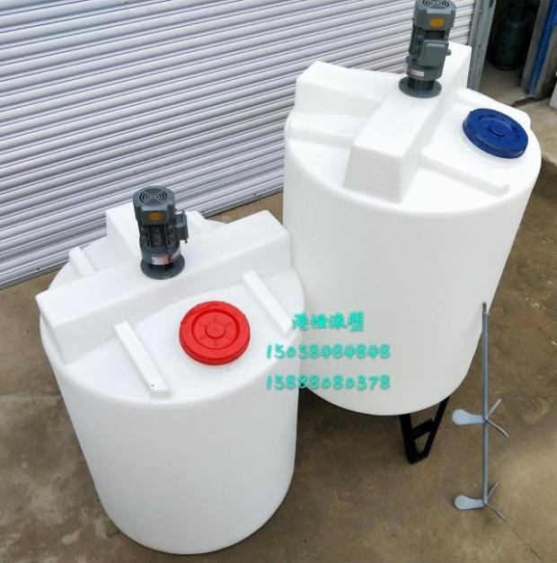 1000升密封性好圆形加药箱 2000斤化工酸碱罐 兑脂洗洁精搅拌计量