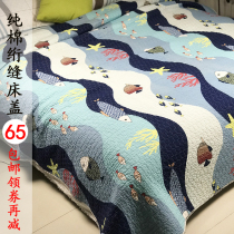 Foreign trade pure cotton micro-defect Kang pad Cotton quilted quilt cartoon sofa towel floor mat padded sheets thickened bed cover
