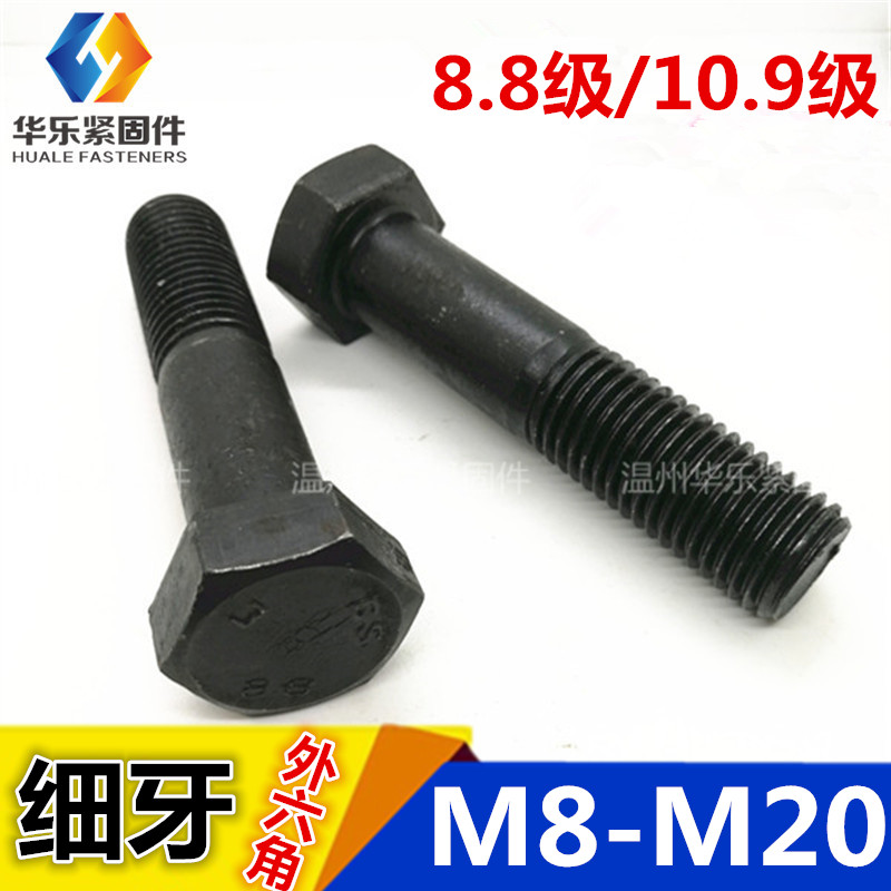 8 8 8 level Outer hexagonal bolt fine tooth screw M14 * 1 5 M16 * 1 5 M18 * 1 5 M20 * 1 5