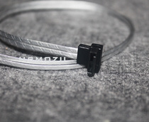 HSMOZU always a bend in reverse silver color SATA hard disk SSD data line aluminum foil shielded package performance excellence