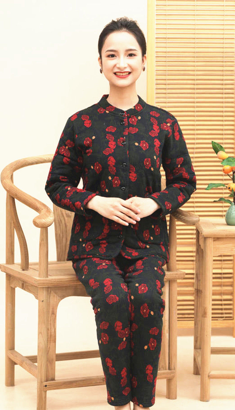 Mulberry silk padded jacket women's short brand middle-aged and elderly cotton padded jacket female mother's winter silk padded jacket