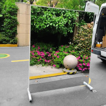  With wheels and brakes household removable yoga mirror fitness dance mirror full-body floor mirror wearing fitting mirror practice room