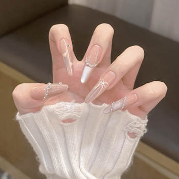 Summer nude color handmade nude color gradient manicure wearer Summer nude color handmade nude color gradient manicure wearer