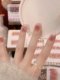 纯手工穿戴甲短款法式轻奢美甲2025新款高级感拍婚纱照指甲贴片