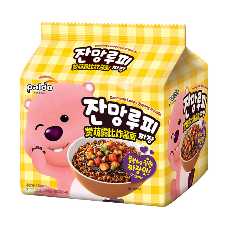 Korean Imported Paldo Baodaozhan Menglubi Original Spicy Fried Sauce Noodles Korean-Style Mixed Noodles Instant Noodles Korean Imported Paldo Baodaozhan Menglubi Original Spicy Fried Sauce Noodles Korean-Style Mixed Noodles Instant Noodles